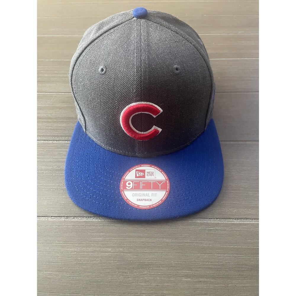 Chicago Cubs Hat Cap SnapBack New Era 9fifty Gray And Blue MLB